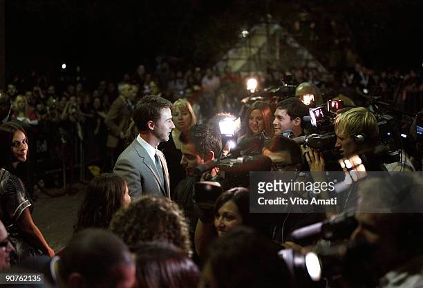 Actor Edward Norton attends the "Leaves Of Grass" Premiere held at the Ryerson Theatre during the 2009 Toronto International Film Festival on...