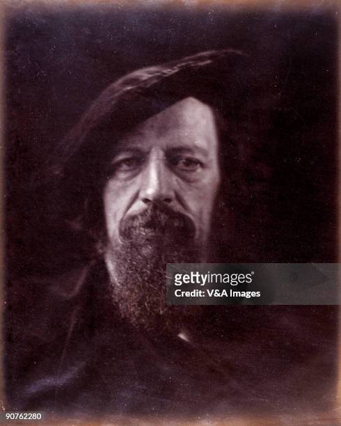 Portrait of the poet Alfred Lord Tennyson by Julia Margaret Cameron . Cameron's photographic portraits are considered among the finest in the early...