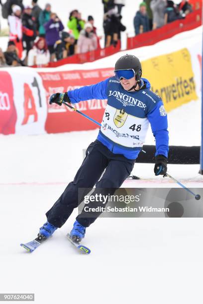 Matthias Lanzinger takes part in the KitzCharityTrophy on January 20, 2018 in Kitzbuehel, Austria.