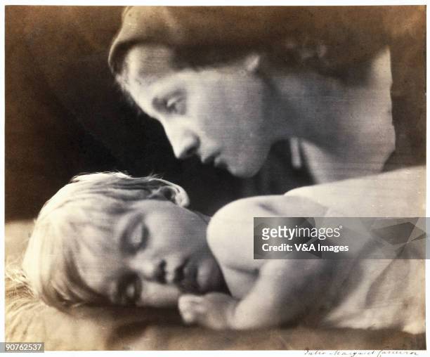 Albumen print by Julia Margaret Cameron of Archie aged 2 years and 3 months. Archie was the son of Cameron's eldest son, Eugene Hay Cameron and his...