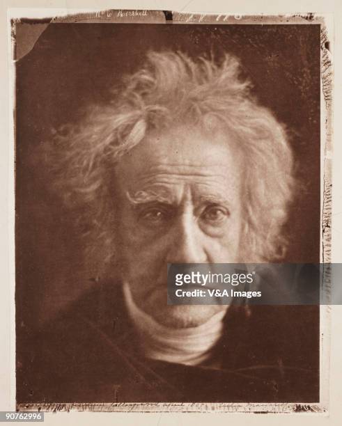 Photograph by Julia Margaret Cameron of scientist and astronomer John Frederick William Herschel . Herschel was awarded numerous honours for his work...