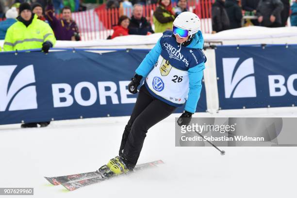 Sigrid Wolf takes part in the KitzCharityTrophy on January 20, 2018 in Kitzbuehel, Austria.