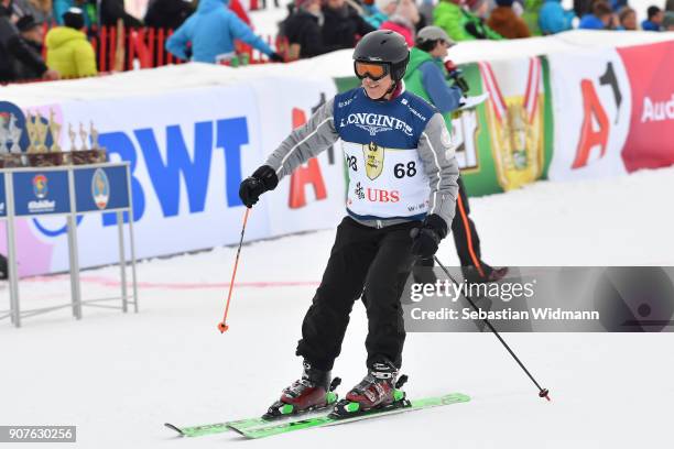 Raz Steinmetz takes part in the KitzCharityTrophy on January 20, 2018 in Kitzbuehel, Austria.