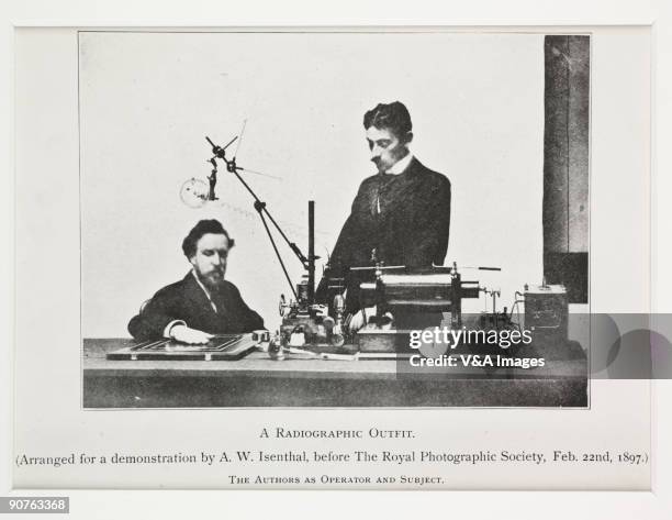 ?Arranged for a demonstration by A W Isenthal, before The Royal Photographic Society. The Authors as Operator and Subject?. A W Isenthal was a Fellow...