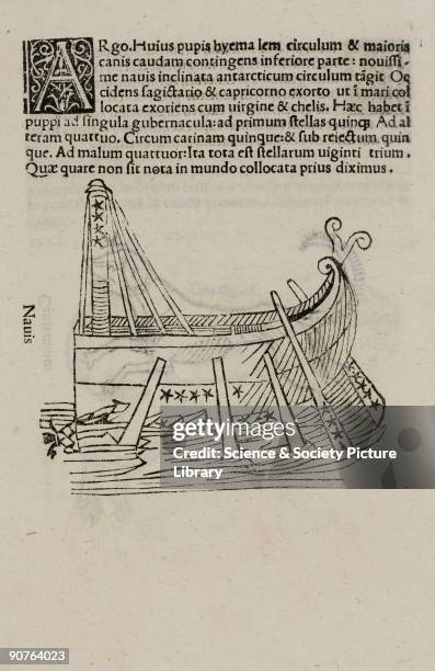 Woodcut from �Poetica astronomica� published in Venice in 1488. This work has been attributed to Hyginus who was born in Spain in about 60 BC. It was...