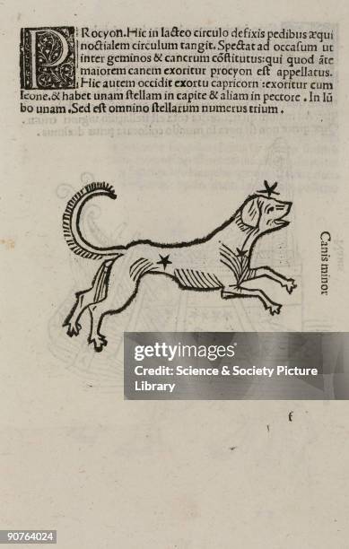 Woodcut from �Poetica astronomica� published in Venice in 1488. This work has been attributed to Hyginus who was born in Spain in about 60 BC. It was...