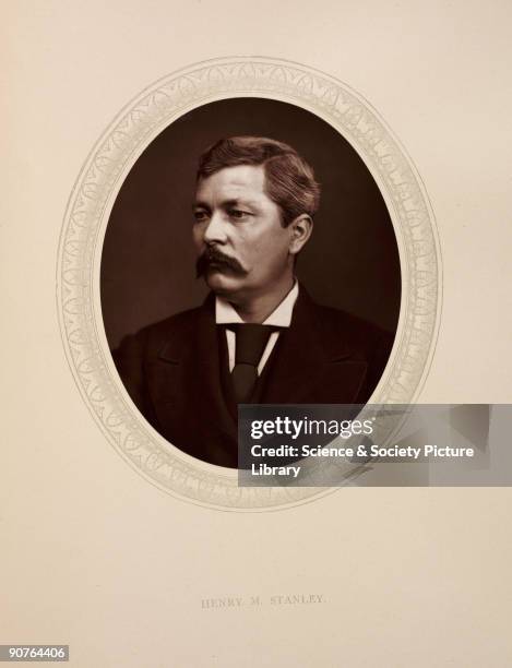 Photographic portrait of Henry Morton Stanley [1841-1904] taken by Samuel Robert Lock [1822-1881] and George Carpe Whitfield, in 1880. "Dr....