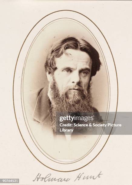 Carte-de-visite portrait of British Pre-Raphaelite painter William Holman Hunt , published by The London Stereoscopic Company. A carte-de-visite is a...