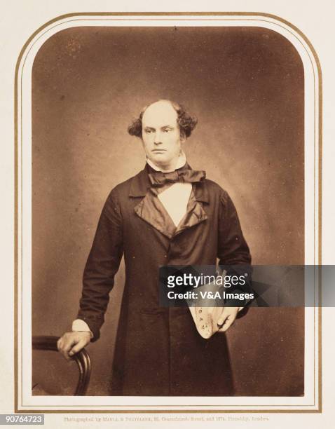 Studio portrait photograph by Maull and Polyblank of Irish painter Daniel Maclise . Henry Maull and Joseph Polyblank founded their photography studio...