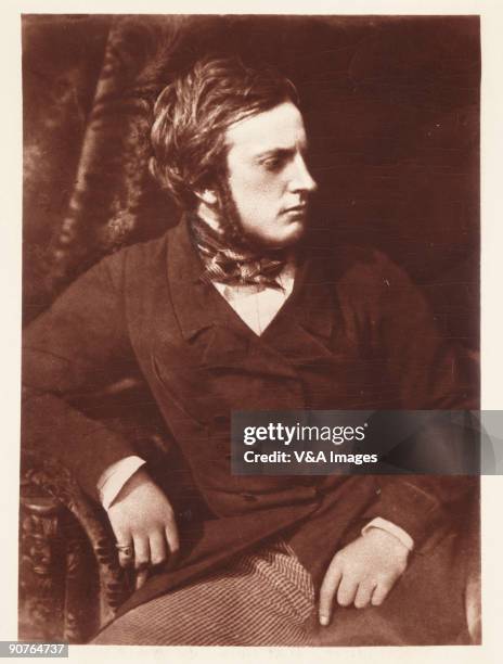 Portrait photograph by David Octavius Hill and Robert Adamson of politician Francis Wemyss-Charteris-Douglas, 10th Earl of Wemyss . "