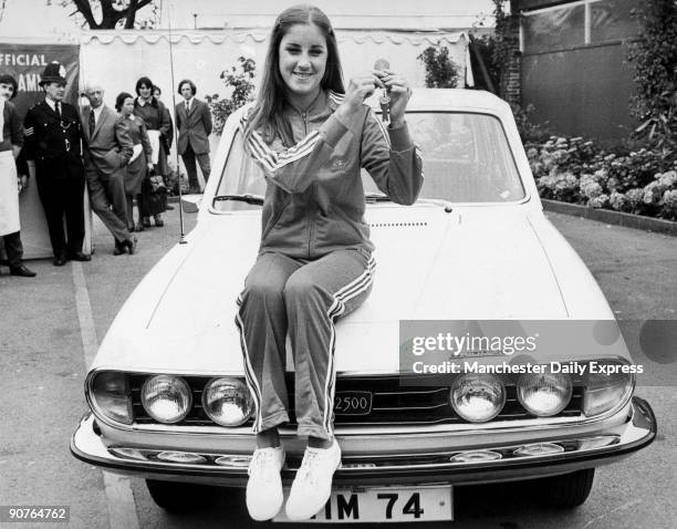 Chris Evert holds the keys to a Triumph 2500. The Daily Express newspaper are running a competition to win 6 cars. Christine Marie Evert better known...