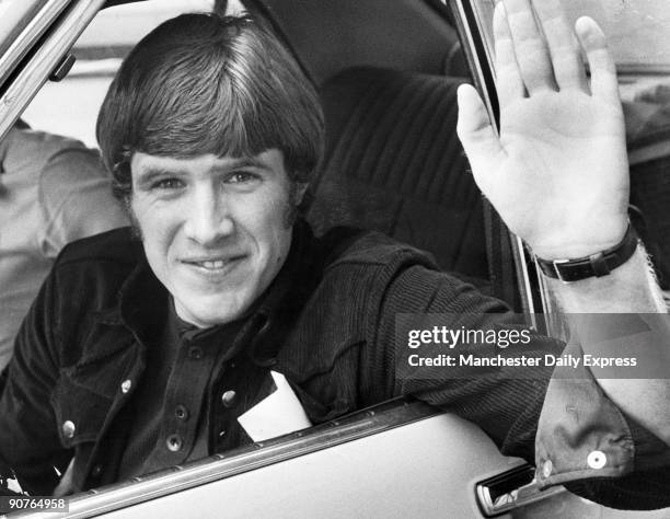 Hughes leaving Anfield to join the England squad in Czechoslovakia. Hughes started playing for Liverpool Football Club in 1967. Nicknamed �Crazy...