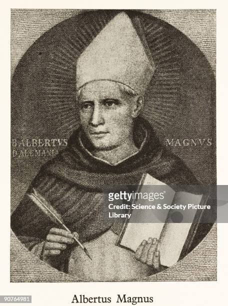 Later engraving from a painting made by Fra Angelico in the early 15th century. Albertus Magnus , also known as Saint Albert the Great, and the...