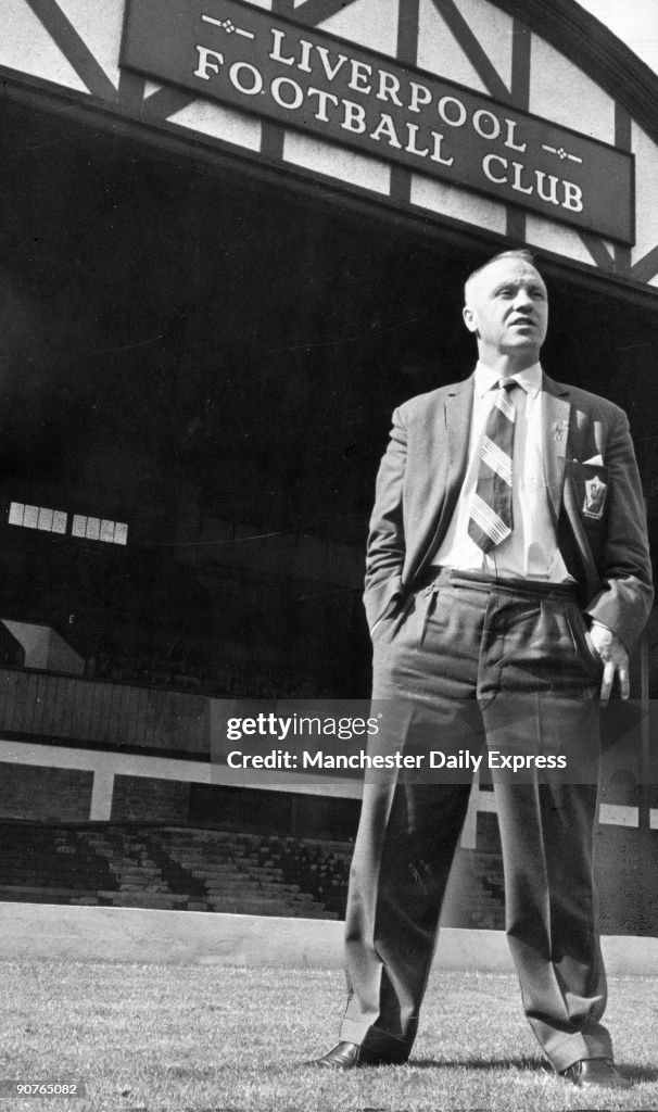 Bill Shankly, manager of Liverpool Football Club, August 1964.
