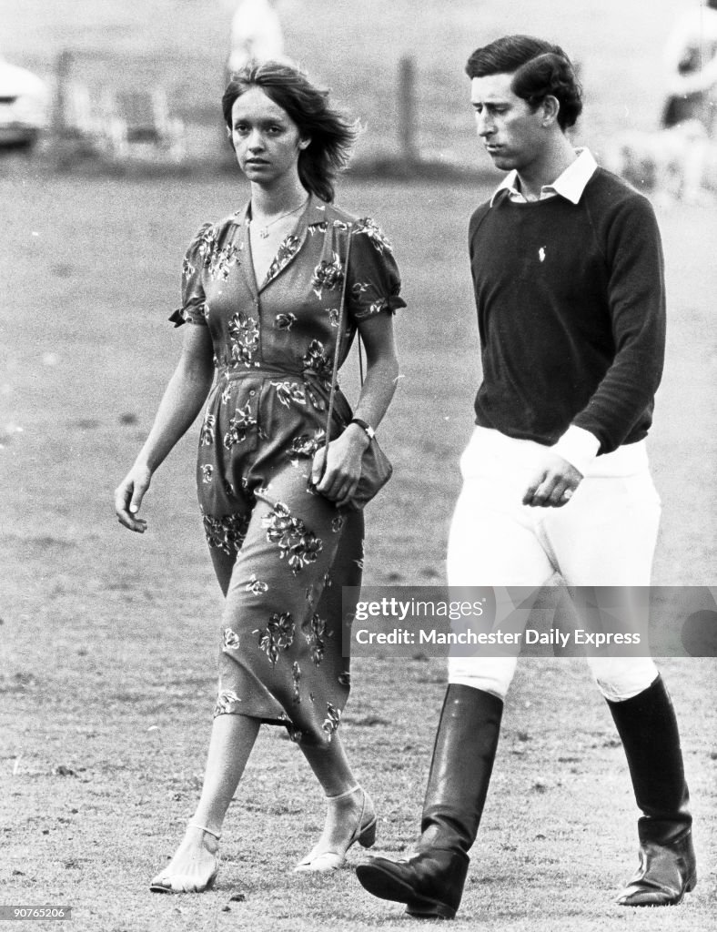 Sabrina Guinness and Prince Charles, Cowdray Park, 5 August 1979.