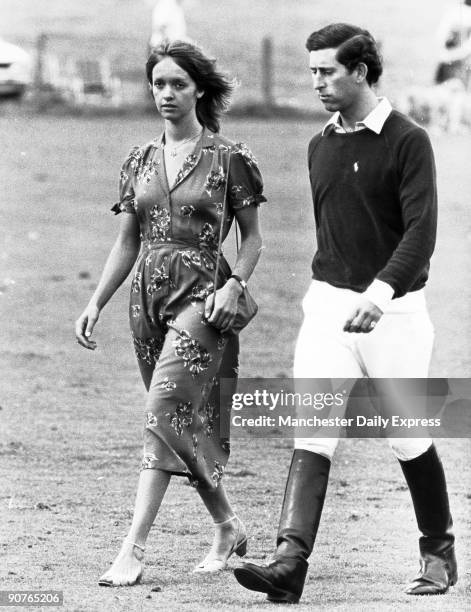 During the 1970s Prince Charles was an eligible bachelor, romantically linked to a series of young women. He is seen here at a sporting event,...