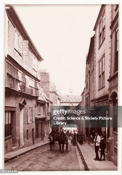 Photographic view towards the east gate which would have been the original entry point to the town from the eastern side, published by Francis...