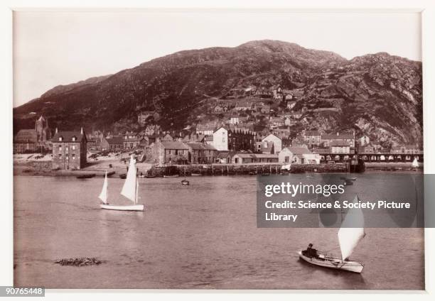 Photographic view of the small Welsh coastal town of Barmouth, published by Francis Bedford & Co. Bedford was a prolific and well-respected...