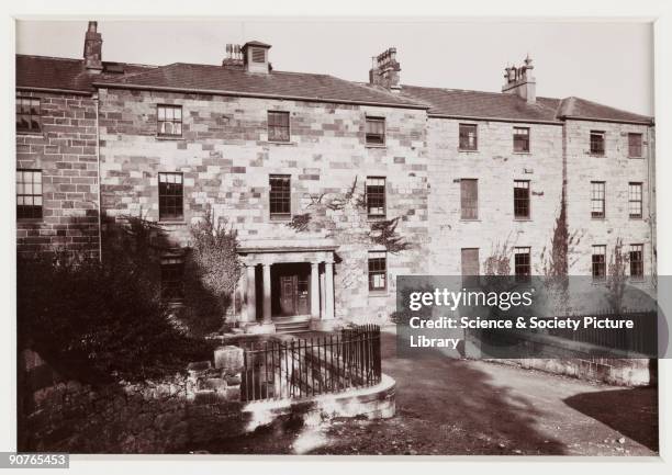 View of the entrance to the University in Bangor, North Wales, taken the year the University was founded. There was a campaign in the late nineteenth...