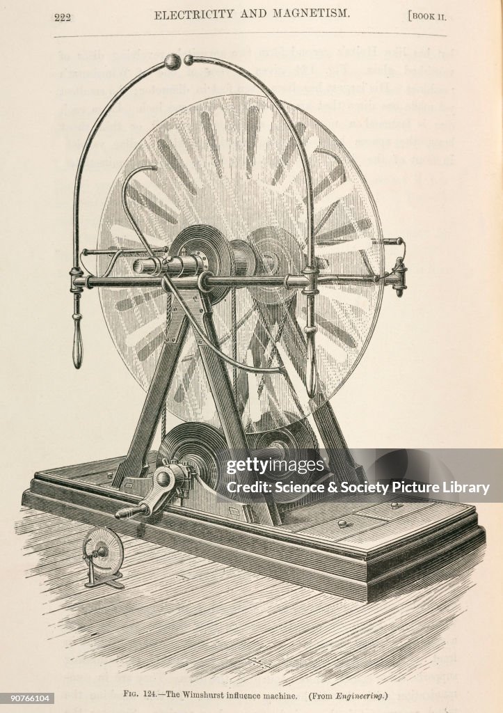 The Wimshurst influence machine, 1891.