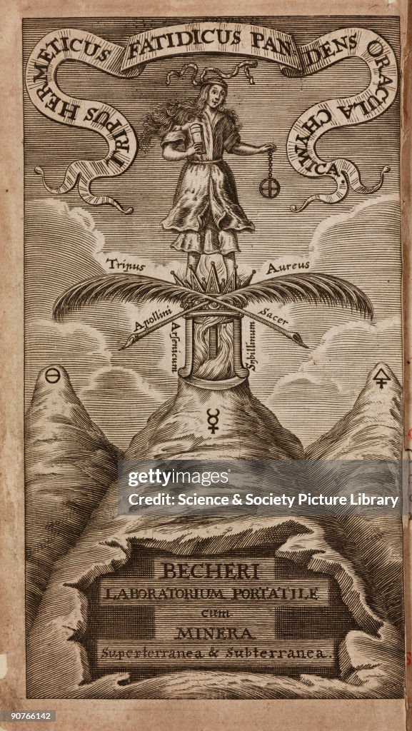 Allegorical figure and elements, 1689.