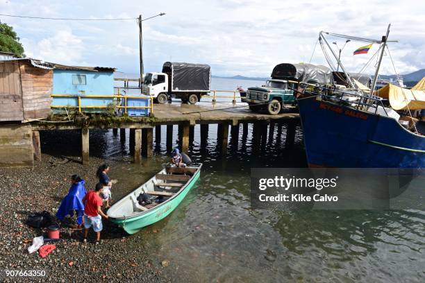 Bahía Solano in the Chocó Department, Colombia. Bahia, as it is locally known, is an economic and tourist center of coastal Choco.