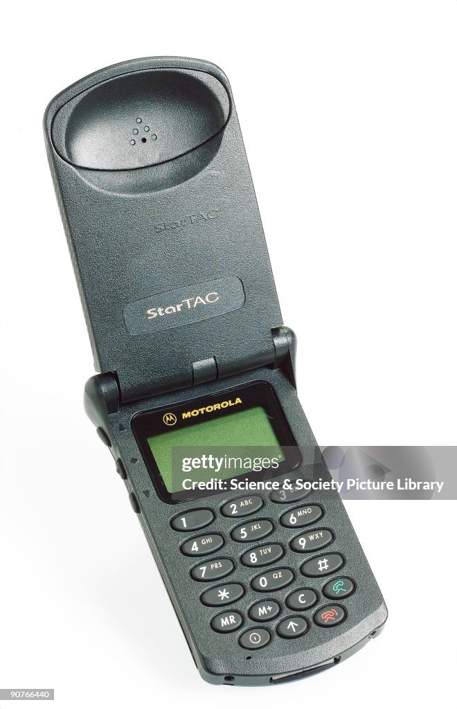 Mobile cellular telephone, Star T-A-C, by Motorola, c.1997.