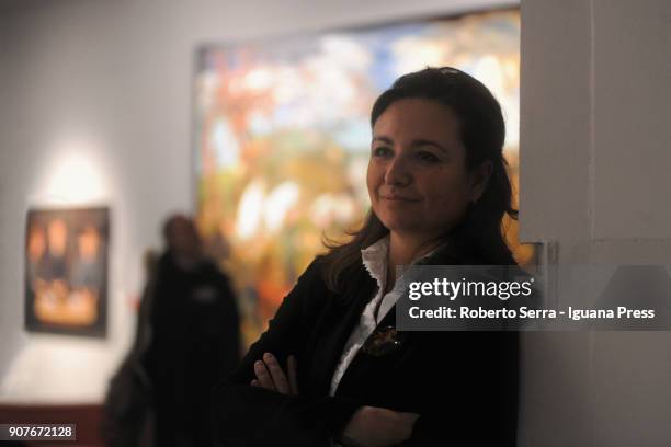 Giulia Fortunato general managerand project manager of CMS organizer ofthe exhibition "Revolutija" about the paintings works fromthe Hermitage State...