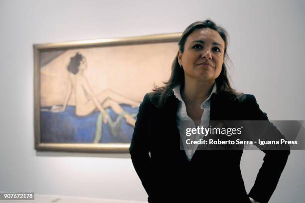 Giulia Fortunato general managerand project manager of CMS organizer ofthe exhibition "Revolutija" about the paintings works fromthe Hermitage State...
