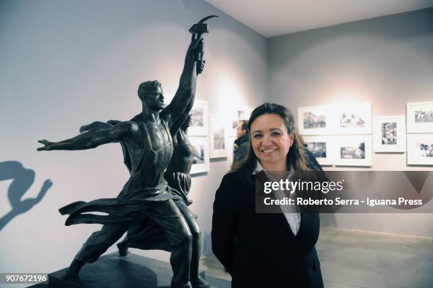 Giulia Fortunato general managerand project manager of CMS organizer ofthe exhibition "Revolutija" about the paintings works fromthe Hermitage State...