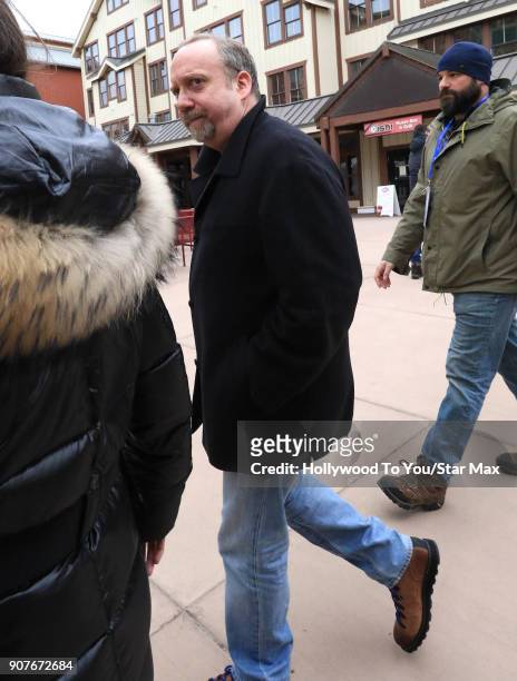 Paul Giamatti is seen on January 19, 2018 in Park City, Utah.