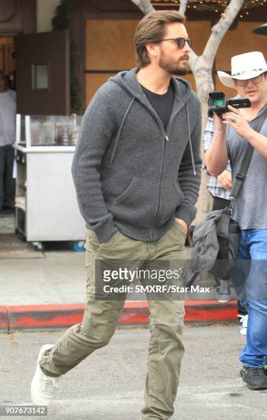 Scott Disick is seen on January 19, 2018 in Los Angeles, CA.