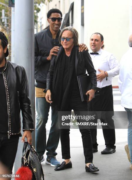 Scottie Pippen and Mohammed Hadid are seen on January 19, 2018 in Los Angeles, CA.