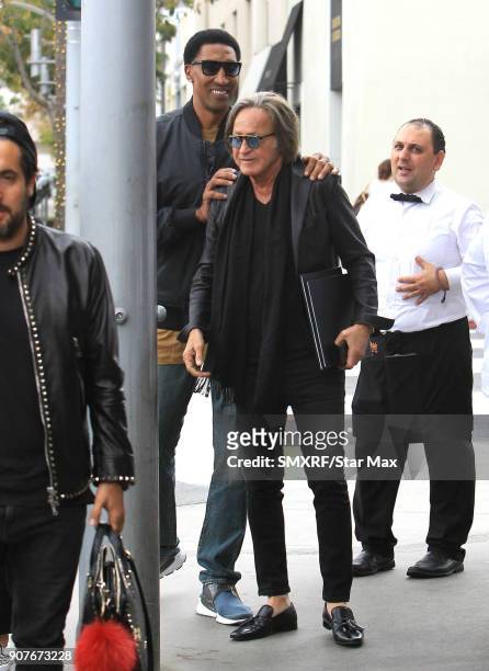 Scottie Pippen and Mohammed Hadid are seen on January 19, 2018 in Los Angeles, CA.