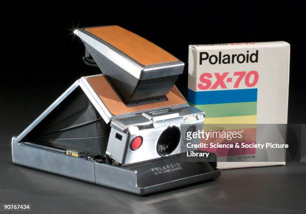 Polaroid SX70 model I land camera, c 1973.