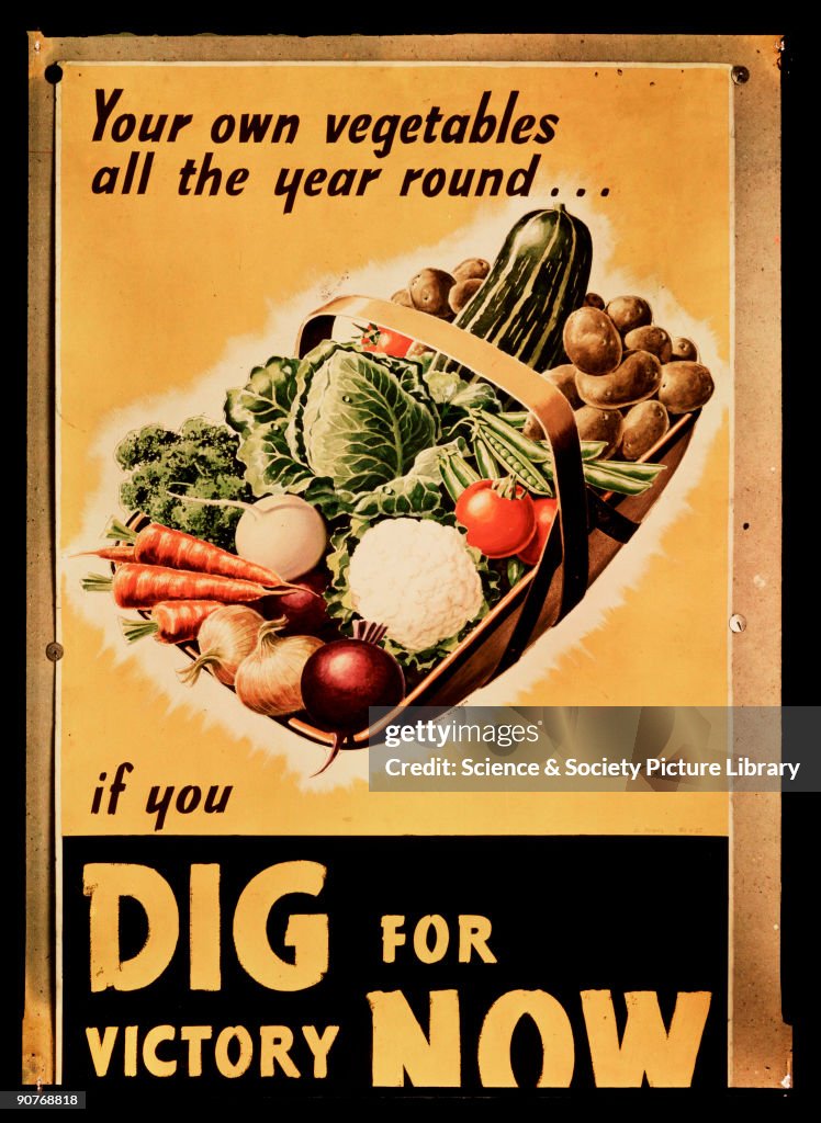 Dig for Victory poster, c 1940.