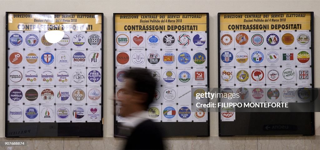 ITALY-POLITICS-ELECTIONS-PARTIES-LOGO