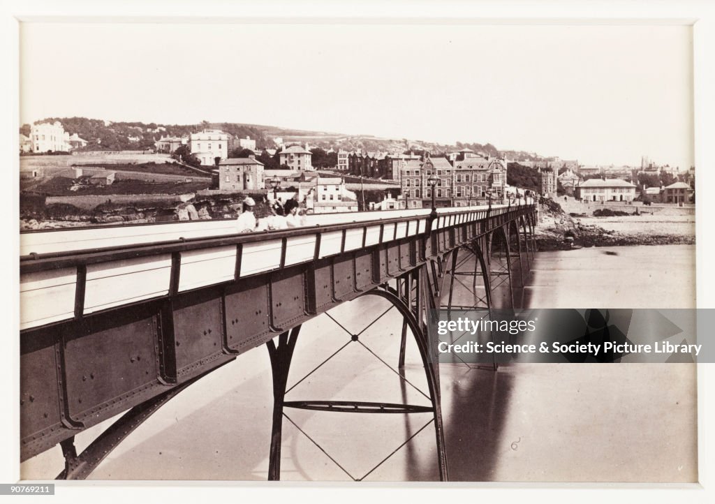 Clevedon From The Pier, c 1880.