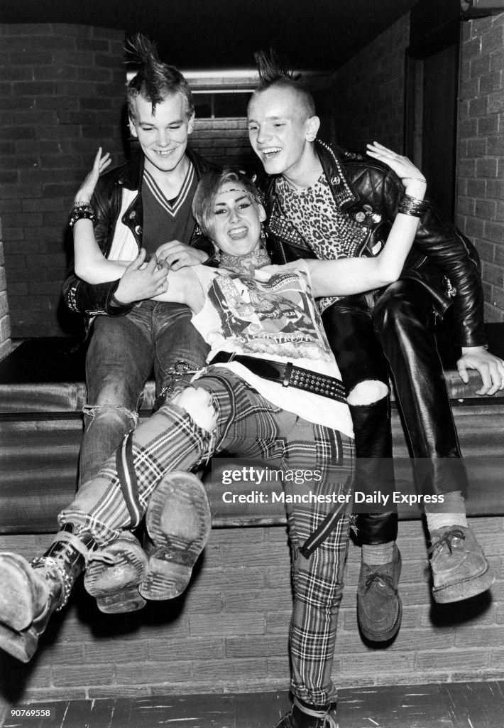 Punks Ian Holden, �Angel�, and John Vick, Preston, Lancashire, May 1982.