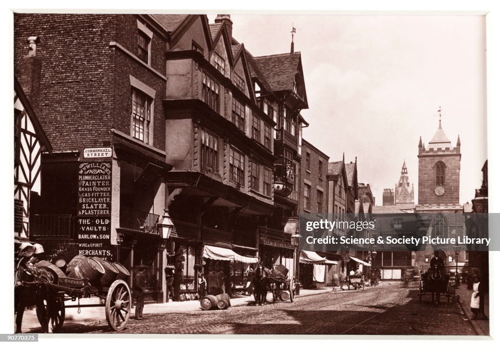 Chester, Bridge Street, c 1880.