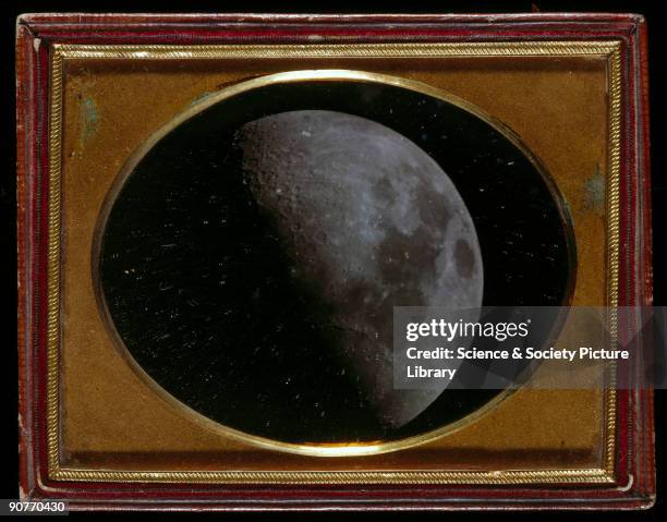 Daguerreotype by John Adams Whipple and William Cranch Bond. Whipple, a Boston daguerreotypist collaborated with Bond, an astronomer to produce...