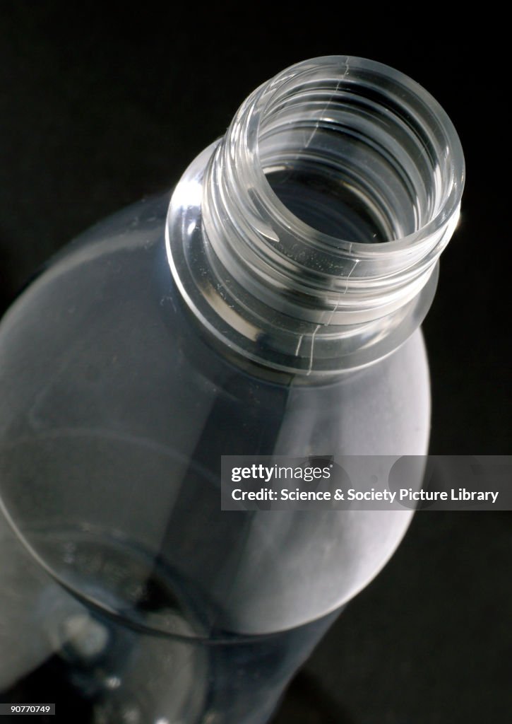 PET (polyethylene terephthalate) bottle, 1985.