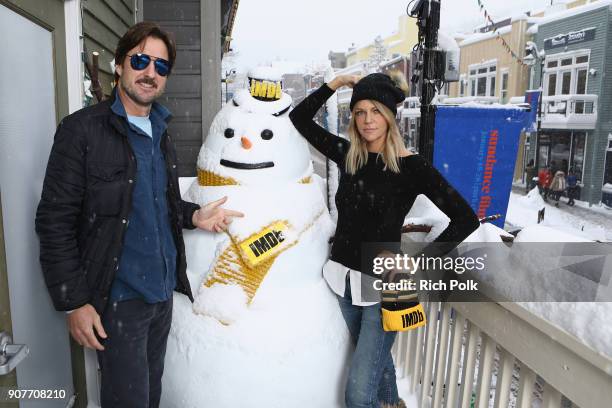 Actors Luke Wilson and Kaitlin Olson of 'Arizona' attend The IMDb Studio and The IMDb Show on Location at The Sundance Film Festival on January 20,...