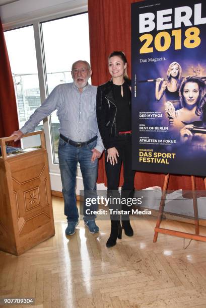 Dieter Hallervorden and Ruth Spelmeyer during the BERLIN2018 - Magazin Release-Party on January 19, 2018 in Berlin, Germany.