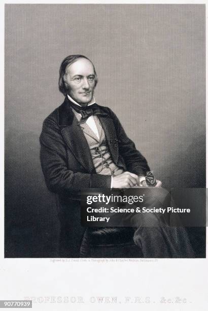 Mezzotint engraving by D J Pound after a photograph by John and Charles Watkins. Sir Richard Owen studied comparative anatomy under John Barclay at...