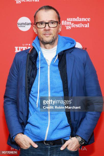 Producer John Battsek attends the "Westwood: Punk, Icon, Activist" Premiere And Wild Wild West Short during the 2018 Sundance Film Festival at The...