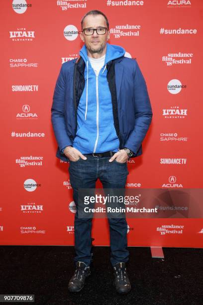 Producer John Battsek attends the "Westwood: Punk, Icon, Activist" Premiere And Wild Wild West Short during the 2018 Sundance Film Festival at The...