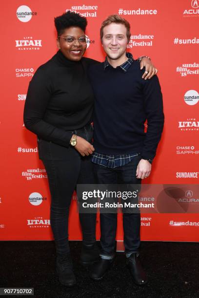 Director Dime Davis and Harry Vaughn, Sundance Film Festival Associate Programmer, attend the "Westwood: Punk, Icon, Activist" Premiere And Wild Wild...