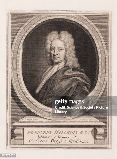 Engraving by George Vertue after a painting by R Philips. Halley , appointed Astronomer Royal in 1720, is best known for his work with comets, such...