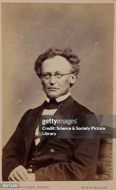 Carte de visite photograph by H J Whitlock of Birmingham of of Jon Iapetus Smith Steenstrup , Norwegian zoologist. Steenstrup was Professor of...